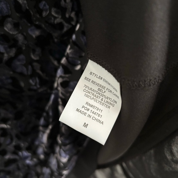 Superfoxx Women's Size Medium Black Velvet Animal Print Mini Dress - Picture 3 of 5